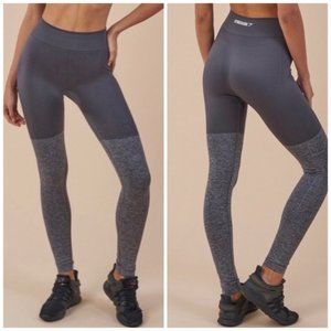Gymshark two tone seamless leggings gray seamless leggings size medium